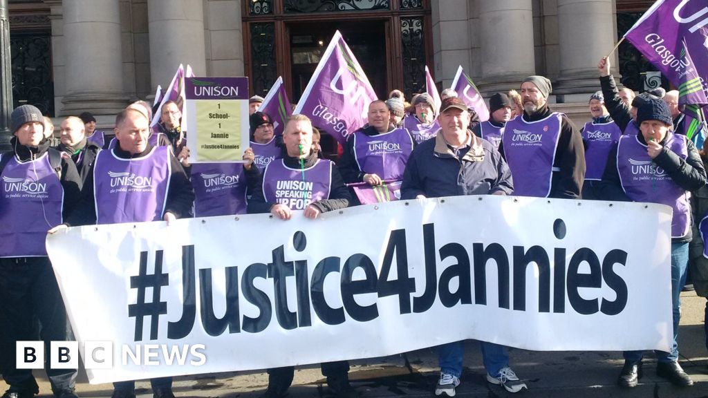 Unison union agrees Glasgow janitor pay deal Unison union agrees Glasgow janitor pay deal