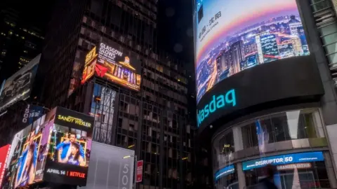 AFP Glasgow billboard in Times Square