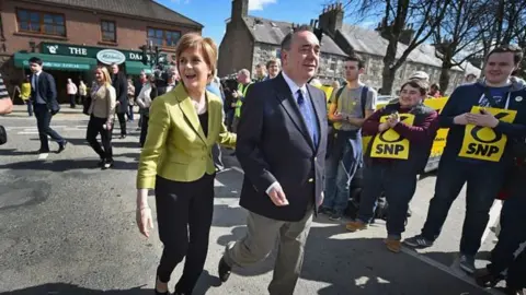 Getty Images Nicola Sturgeon and Alex Salmond