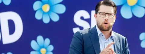 Getty Images Sweden Democrat leader Jimmie Akesson