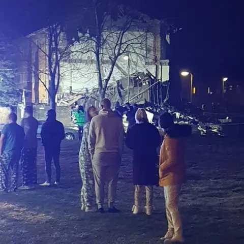 Andy Phillips Residents from a number of neighbouring properties have been evacuated