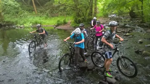 Gwent Outdoor Education Centres  Cycling skills course at Talybont, Powys