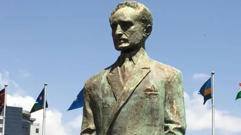 BBC Haile Selassie statue