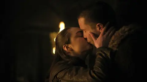 Helen Sloan/HBO Arya and Gendry