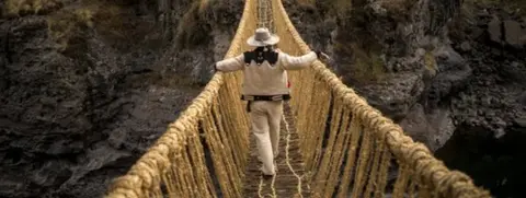 Jordi Busque Crossing the new bridge