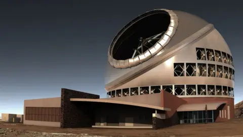 Thirty Meter Telescope An artist's rendition of the finished telescope
