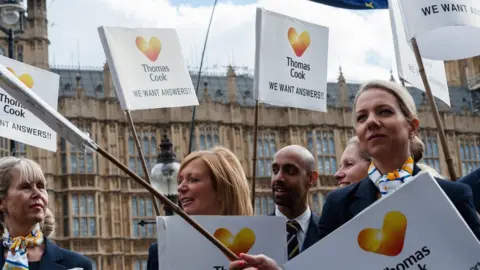 Getty Images Former Thomas Cook staff