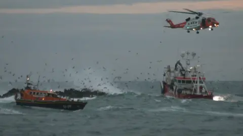 Ciara Van Vogt Herring boat ran aground at Ardglass