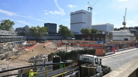 PA Media the construction site for the HS2 high speed rail scheme in Euston, London, taken in August 2019