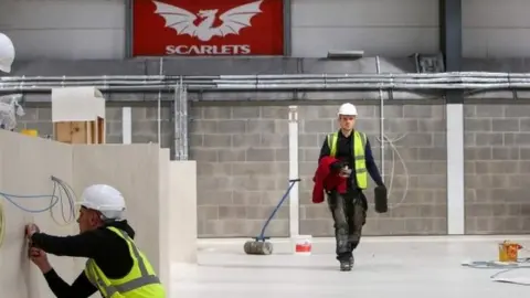 Reuters Parc y Scarlets is being transformed in Llanelli