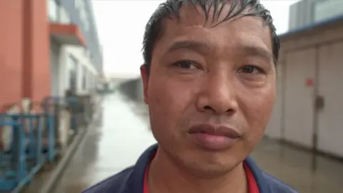 BBC Huang Xuefeng an employee at Lotus United in Jiangsu, eastern China.
