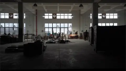 The shop floor of manufacturer Lotus United in Jiangsu, eastern China.