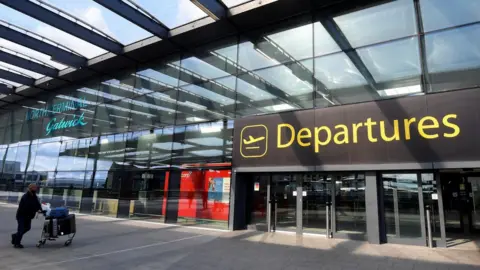 Reuters Gatwick Airport departures