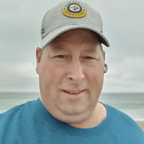 Brian Lee Hitchens Brian by the sea after recovering from coronavirus