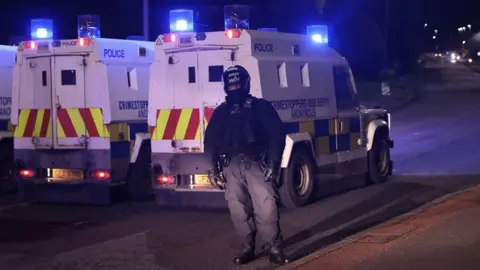 PAcemaker There was a police presence in Larne on Tuesday night