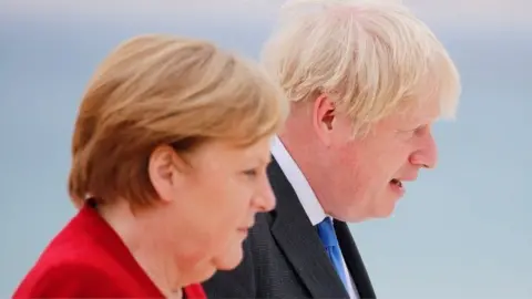 EPA Angela Markel and Boris Johnson