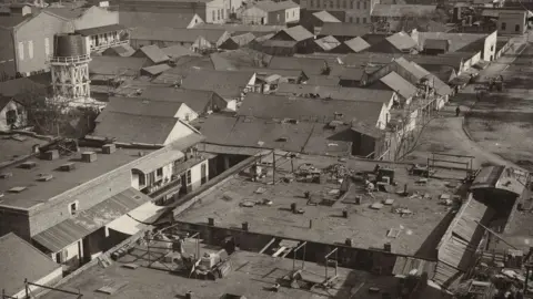 Courtesy History San Jose San Jose Chinatown just before fire of 1887