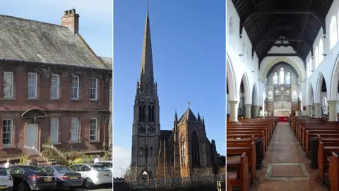 David Smith/Adam C Snape/Tom Jolliffe/Geograph The Red House, Church of St Walburge and Church of English Martyrs