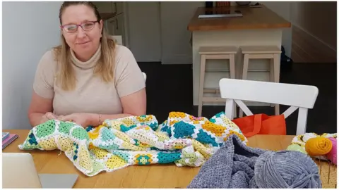 Anna Tune Anna Tune with her crochet