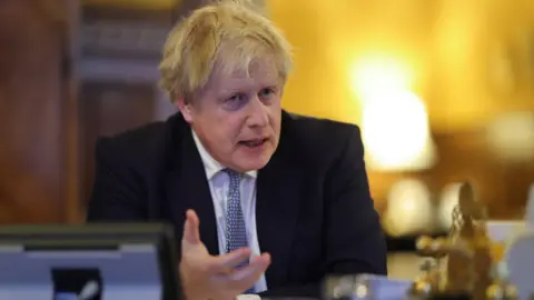 Andrew Parsons/No10 Downing Street United Kingdom. Prime Minister Boris Johnson speaking to President Putin. Prime Minister Boris Johnson speaks on the phone to President of Russia Vladimir Putin from his House of Commons office about the situation in Ukraine.