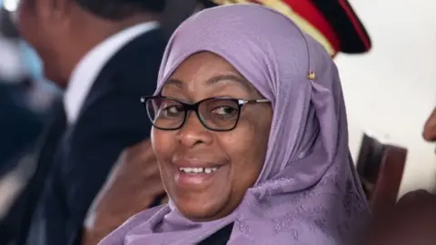 Getty Images President Samia Suluhu Hassan