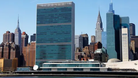 Getty Images UN headquarters in New York, 2021