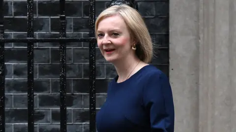 Getty Images Prime Minister Liz Truss walks out of Number 10 Downing Street, 23 September 2022