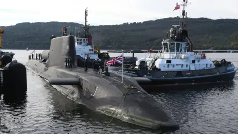 PA Media HMS Astute, a Royal Navy Astute class nuclear attack submarine