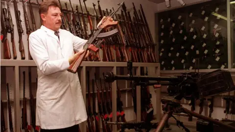 Pacemaker Weapons seized during the decommissioning part of the peace process