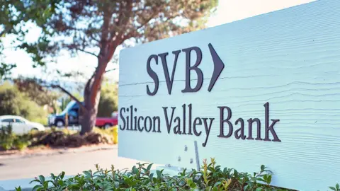 Getty Images Silicon Valley Bank signage