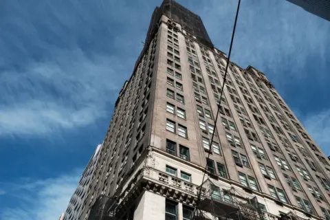 Getty Images Mr Guo owns the penthouse of this luxury apartment building in Manhattan