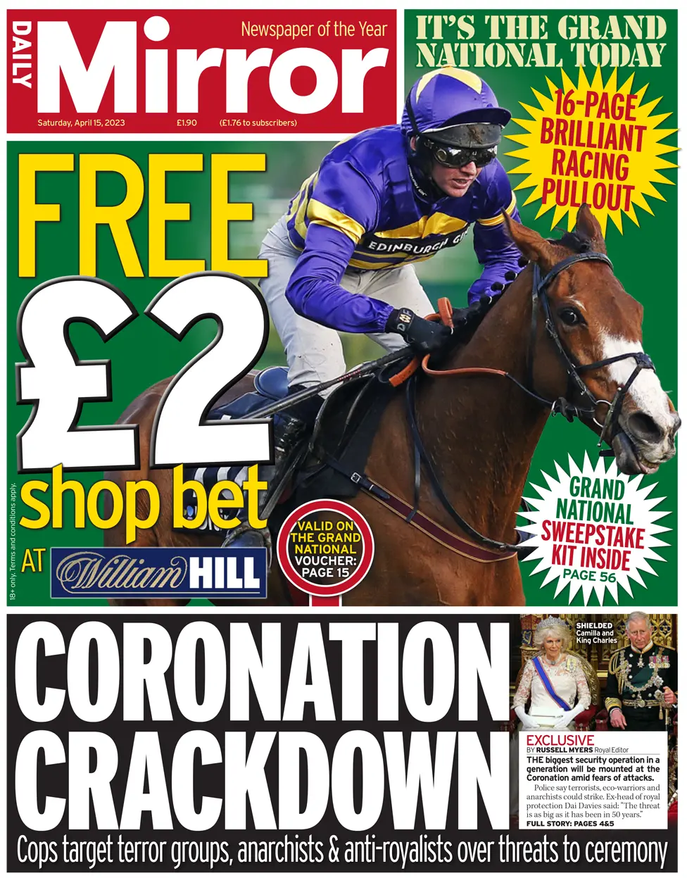 Daily Mirror Front Page