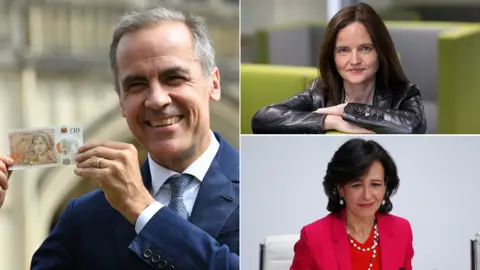 Getty, Reuters, Bloomberg Mark Carney, Charlotte Hogg and Ana Botin