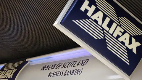 Getty Images Halifax and Bank of Scotland sign