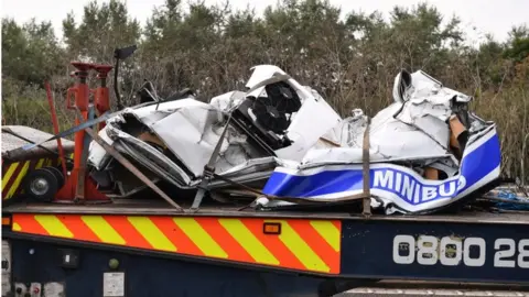 LNP Minibus wreckage