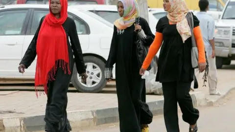 Getty Images Sudanese women in Khartoum