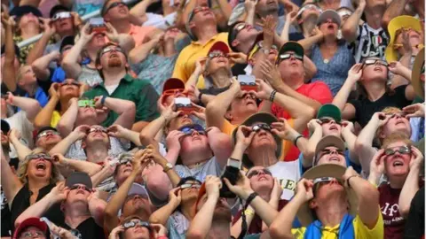 Getty Images Eclipse watchers