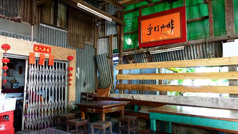 Kate Springer A former shipbuilder, Leong now owns the Hon Kee Coffee shop in Macau (Credit: Kate Springer)