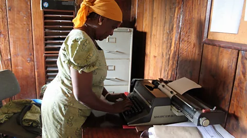 Rachel Nuwer Matilda Bunami, the Amani secretary (Credit: Rachel Nuwer)