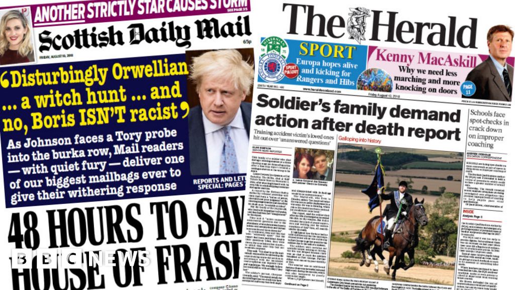 The battle for House of Fraser and soldier’s death report