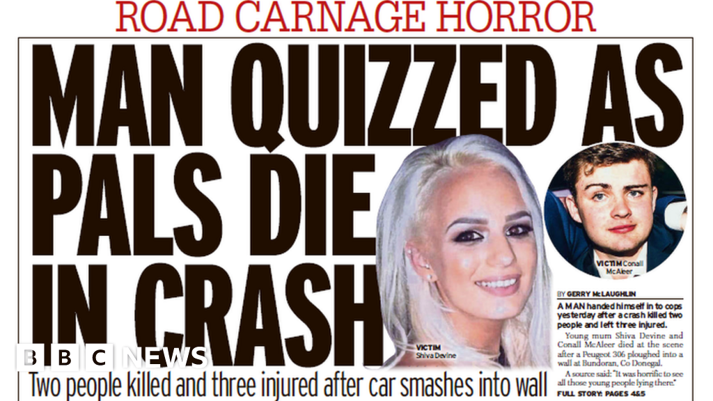 Horror crash dominates front pages Horror crash dominates front pages