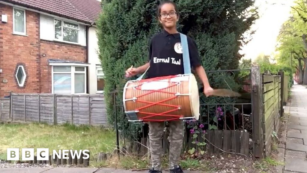 Eternal Taal Bhangra group banging the dhol for the NHS Eternal Taal Bhangra group banging the dhol for the NHS