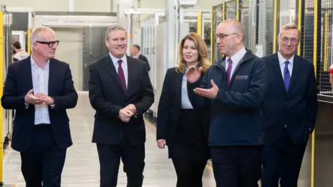 Labour Party Sir Keir Starmer and Richard Parker at the University of Warwick
