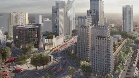 Delancey What Elephant and Castle would look like