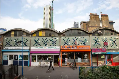 Getty Images Shops outside Elephant and Castle