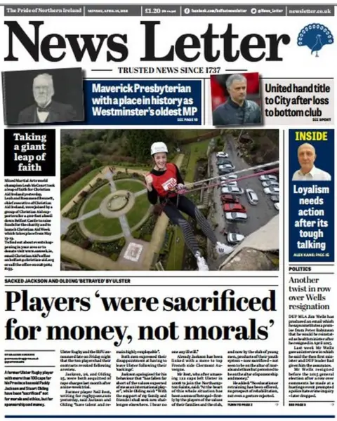News Letter News Letter front page 16/04 Monday