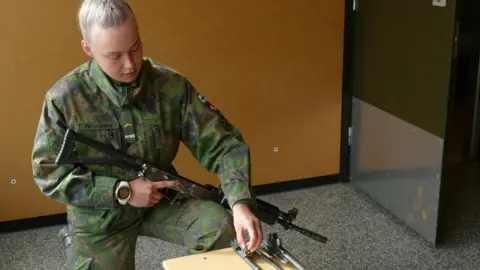 Finnish Defence Forces Saara Piitulainen at Huovinrinne garrison