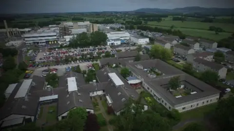 Tawel Fan, which remains closed, is on the Glan Clwyd Hospital site
