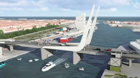 Suffolk County Council Design plans for Lake Lothing crossing