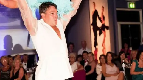 Dancefloor Challenge Guernsey/Alan Bull Jamie Le Tissier dancing